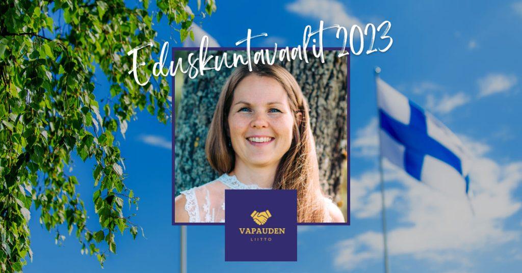 Kirsi Kautiainen, Vapauden liiton eduskuntavaaliehdokas.