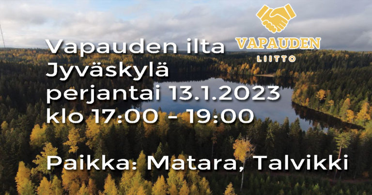 Vapauden ilta -Jyväskylä perjantaina 13.1.2023