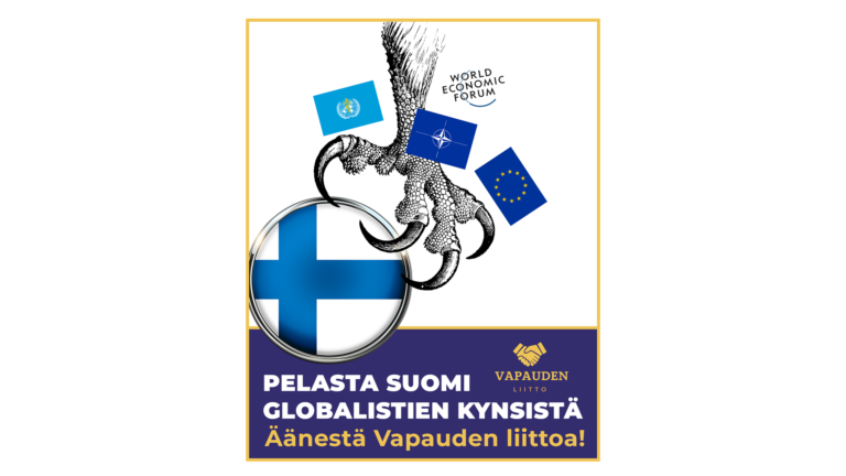 Pelasta Suomi globalistien kynsistä