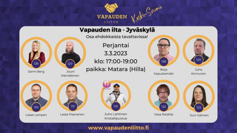 Vapauden ilta -Jyväskylä perjantaina 4.3.2023